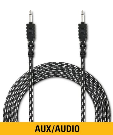 10′ Reflective Aux Audio Cable