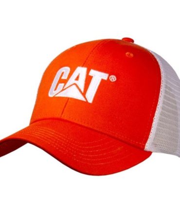 Orange Cap w/White Logo