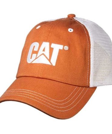 Orange Twill w/Mesh Cap