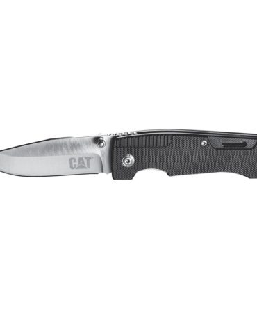 6″ Drop Point Folding Knife G10 Black Handle