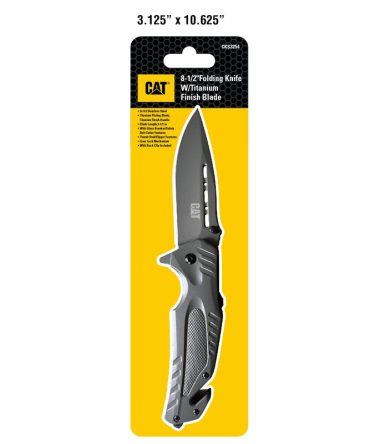 8.5 Inch Folding Knife with Seat Belt Cutter