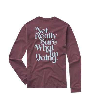 Southern Shirt Co – Not Really Sure Puff Print Tee LS