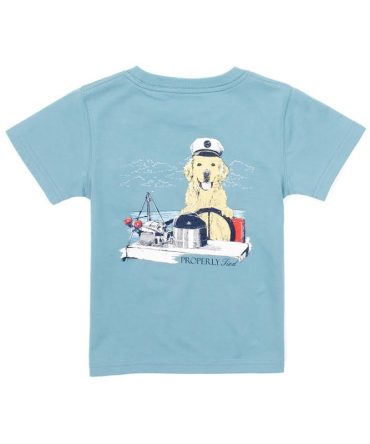 Properly Tied – Youth Golden Captain Tee