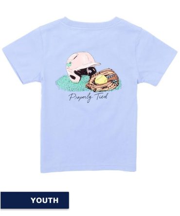 Properly Tied – Youth Softball Tee