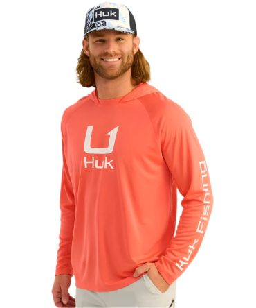 Huk – Icon Hoodie – Fresh Salmon