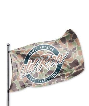 Old Row – Camo Circle Logo Flag