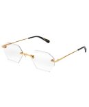 9FIVE Cove XL Crystal & 24K Gold Clear Lens Glasses