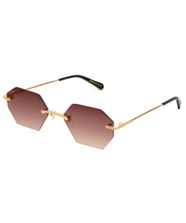 9FIVE 40 Helios 24K Gold – Sienna Gradient Sunglasses