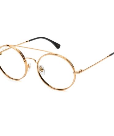 9FIVE 50-50 XL 24K Gold Clear Lens Glasses