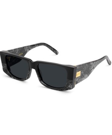 9FIVE Angelo Black Marble & 24K Gold Sunglasses