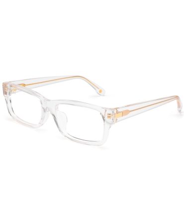 9FIVE Aura Crystal & 24k Gold Clear Lens Glasses
