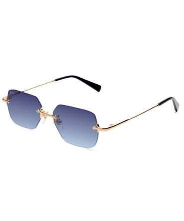 9FIVE Clarity Lite 24K Gold – Midnight Blue Gradient Sunglasses