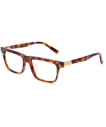 9FIVE Cove Tortoise & 24K Gold Clear Lens Glasses