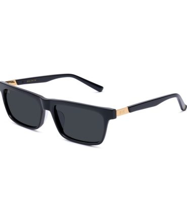 9FIVE Cove XL Black & 24K Gold Sunglasses