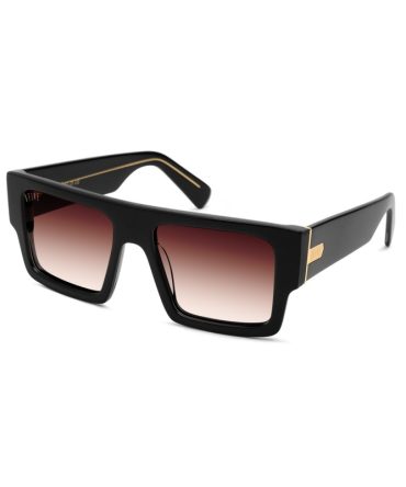 9FIVE Diego Black & 24K Gold – Rum Gradient Sunglasses