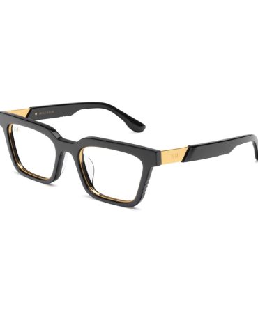 9FIVE EM4 XL Black & 24K Gold Clear Lens