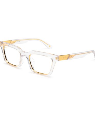 9FIVE EM4 XL Crystal & 24K Gold Clear Lens