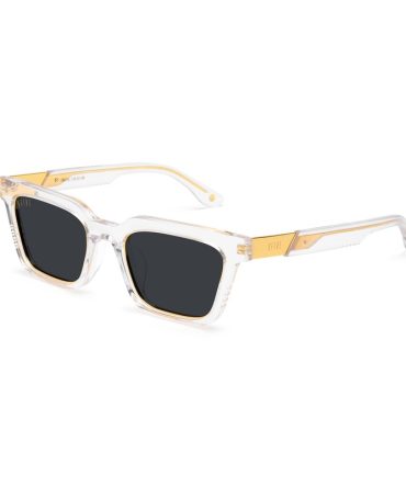 9FIVE EM4 XL Crystal & 24K Gold Sunglasses