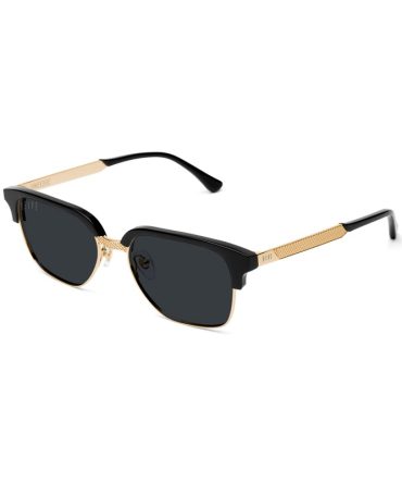 9FIVE Estate Black & 24K Gold Sunglasses