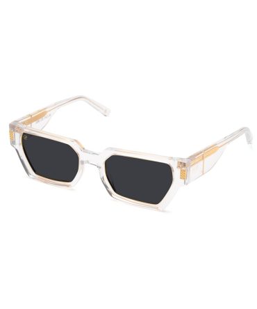 9FIVE Locks Crystal & 24K Gold Sunglasses