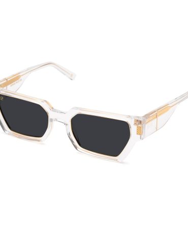 9FIVE Locks XL Crystal & 24K Gold Sunglasses