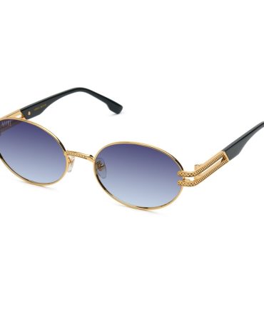 9FIVE Lotus XL Black & 24K Gold – Midnight Gradient Sunglasses