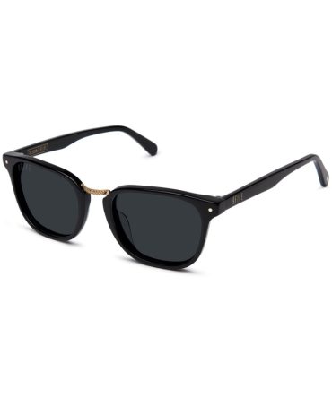 9FIVE Olson Black & 24K Gold Sunglasses