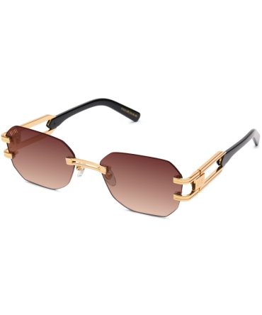 9FIVE Royals Lite Black & 24K Gold – Sienna Gradient Sunglasses