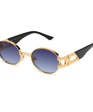 9FIVE St. James XL Black & 24K Gold – Midnight Gradient Sunglasses