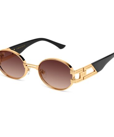 9FIVE St. James XL Black & 24K Gold – Sienna Gradient Sunglasses
