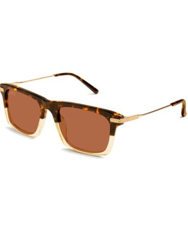 9FIVE Three Tortoise & Gold Split Sunglasses