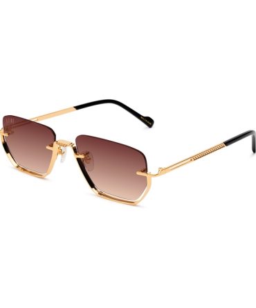 9FIVE Villa Black & 24K Gold – Sienna Gradient Sunglasses