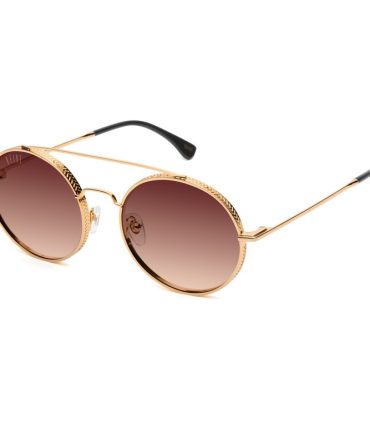 9FIVE 50-50 XL 24K Gold – Sienna Gradient Sunglasses
