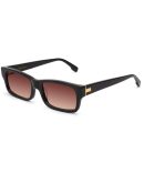 9FIVE Cove XL Crystal & 24K Gold Clear Lens Glasses
