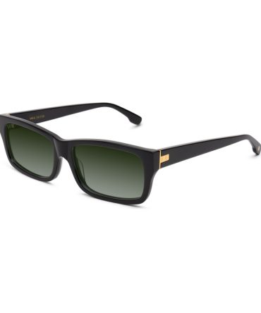 9FIVE Aura XL Black – Green Gradient Sunglasses