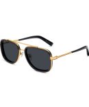 9FIVE Estate Black & 24K Gold Sunglasses