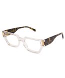 9FIVE Cove Crystal & 24K Gold Clear Lens Glasses