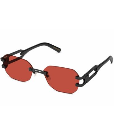 9FIVE Royals Lite Matte Blackout – Burgundy Sunglasses