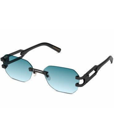 9FIVE Royals Lite Matte Blackout – Teal Gradient Sunglasses
