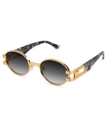 9FIVE St. James Black & White Onyx – Gradient Sunglasses